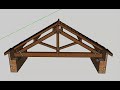 King post truss roof