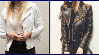 Designer soft leather jacket different style for girls❤❤ screenshot 2