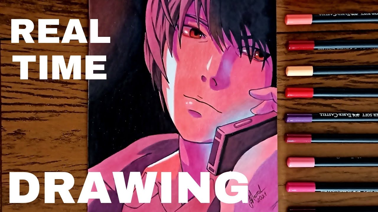 Drawing Ral Note Real Time Drawing KIRA - Death Note - YouTube