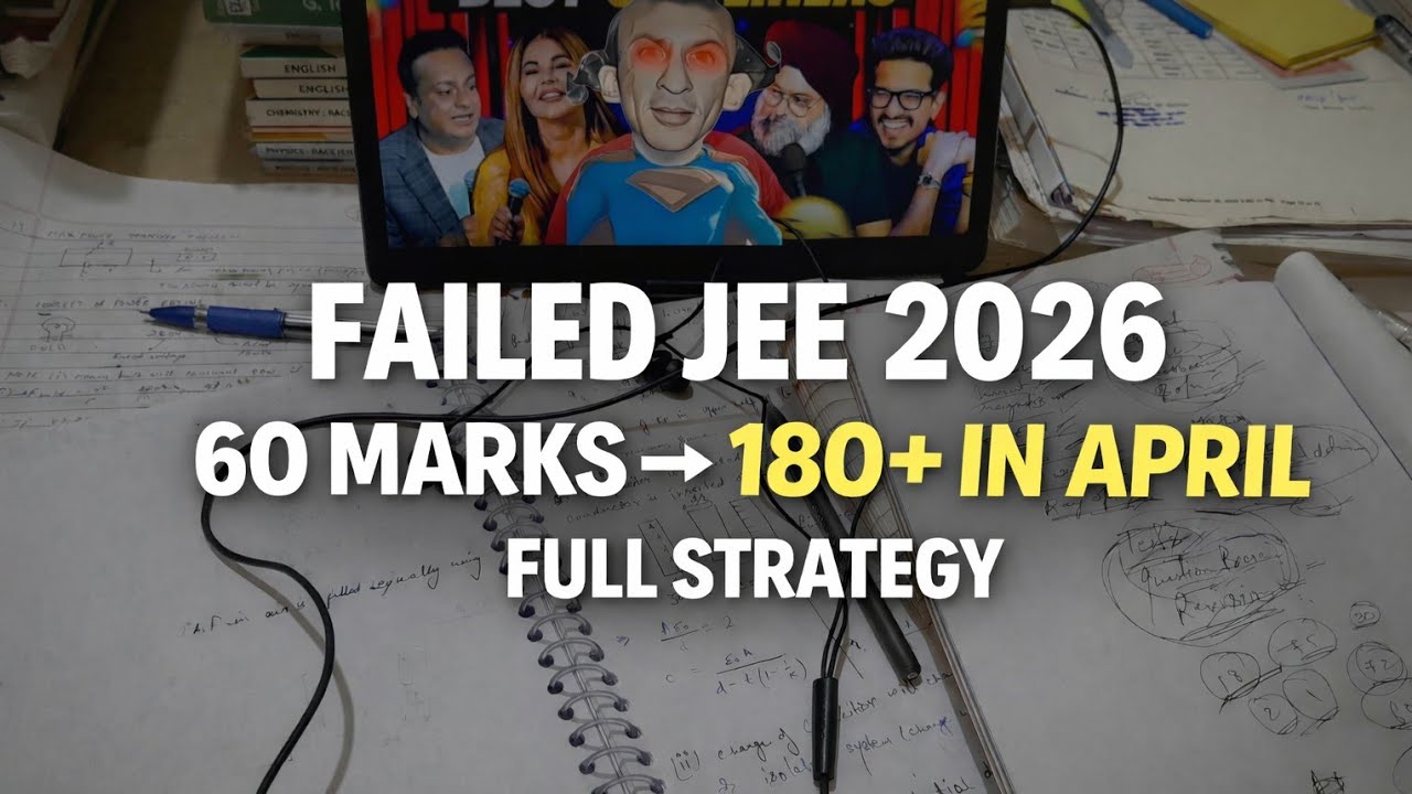 Failed JEE 2026 😔 | 60 Marks Se 180+ Tak Ka Real Comeback (April Attempt)