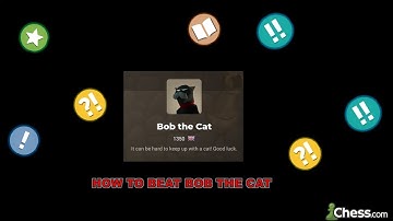 HOW TO BEAT BOB THE CAT | HOW TO BEAT CHESS COM NEW BOT | CAN I BEAT CHESS COM NEW BOT 