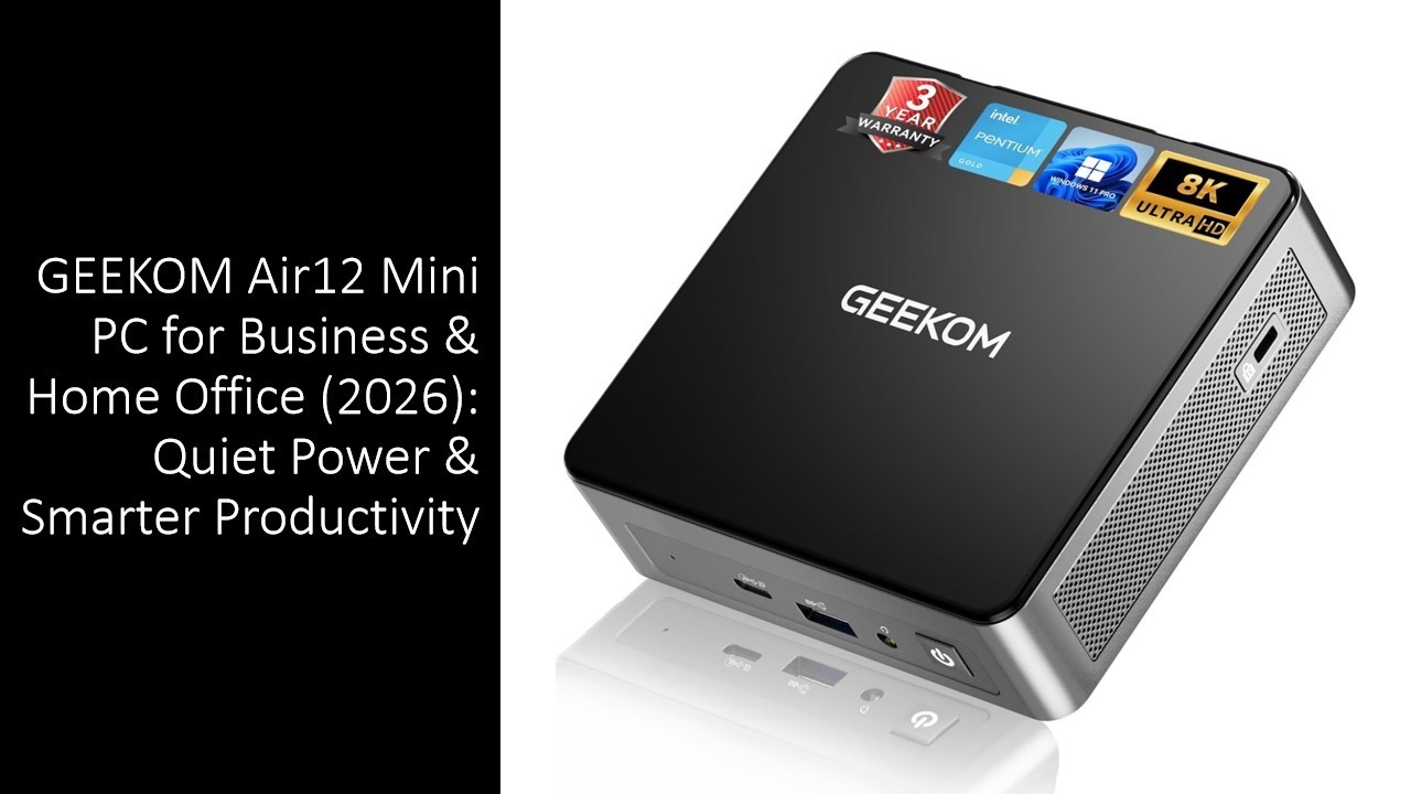GEEKOM Air12 Mini PC for Business & Home Office (2026): Quiet