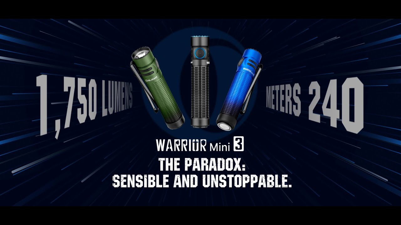 Warrior Mini 3 Portable Hand Torch - Olight UK