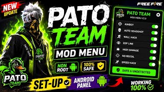 PATO TEAM MOD MENU NON ROOT SET-UP || FF ANDROID PANEL || #freefire #patoteam #panel screenshot 4
