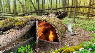 Building A Cozy Two-Room Dugout. Bushcraft, Survival