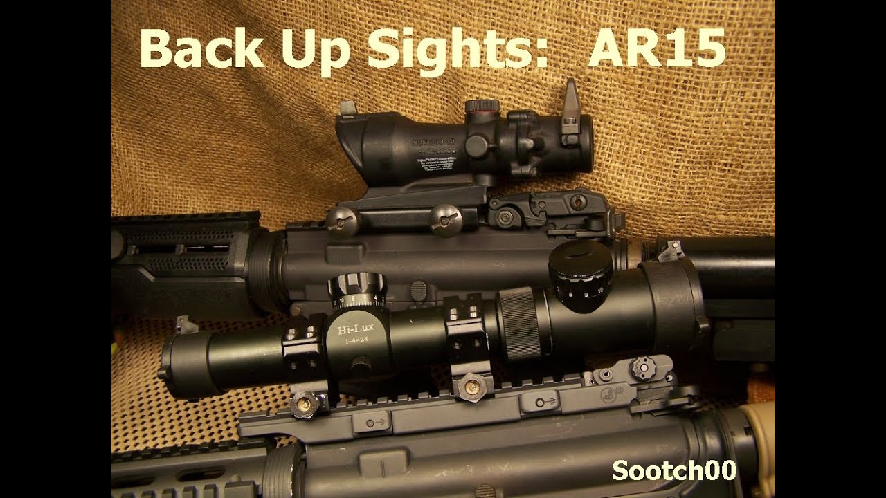 AR15 / M4 Back up sights YouTube