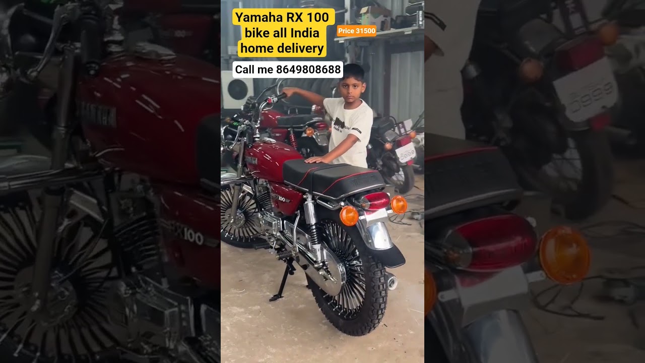 Yamaha RX 100 bike selling all India home delivery available my contact number 8649808688
