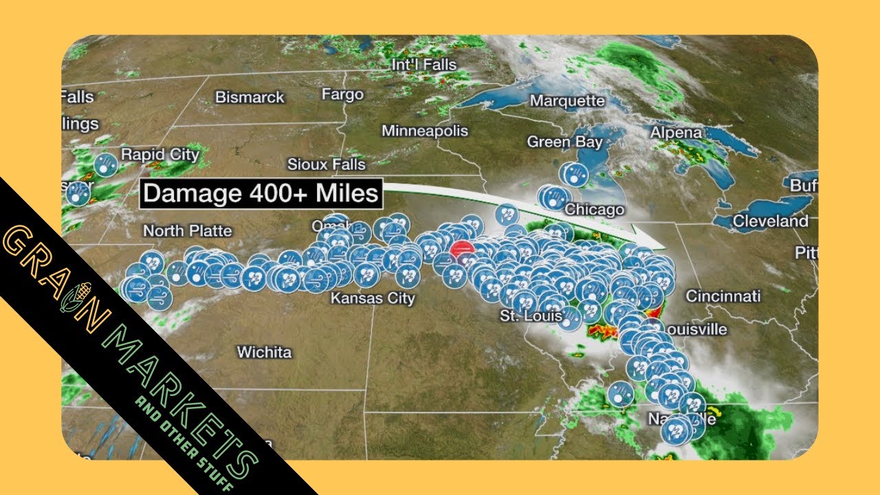 Corn Belt DERECHO Causes Crop Damage YouTube