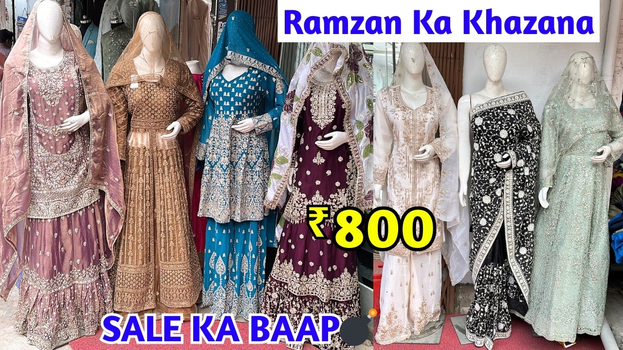 Ramadan Special Most Viral Readymade Suits Gharara Palazzo Lehengas Long Fricks Sarees SALE KA BAAP💣
