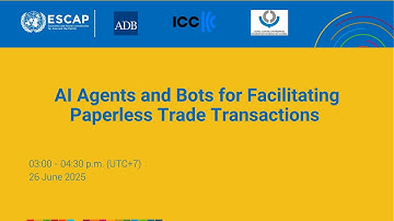Webinar: AI Agents and Bots for Facilitating Paperless Trade Transactions