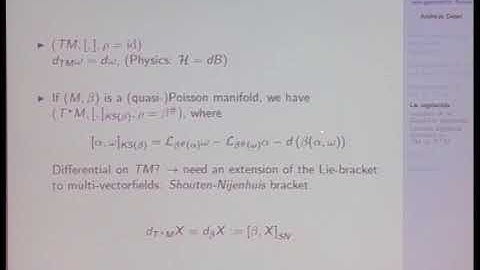 Mr. Andreas Deser | Quasi- Poisson structures, Courant algebroids and Bianchi identities for......
