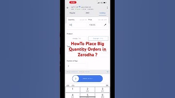 How to Place Big Quantity Orders in Zerodha #iceberg #basketorder  #banknifty #nifty #nifty50