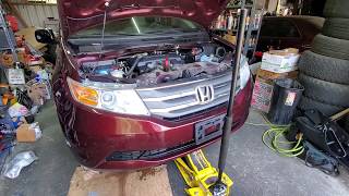 07 honda odyssey ac compressor removal 1