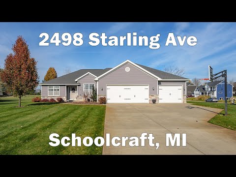 2498 Starling Ave, Schoolcraft, MI home video tour