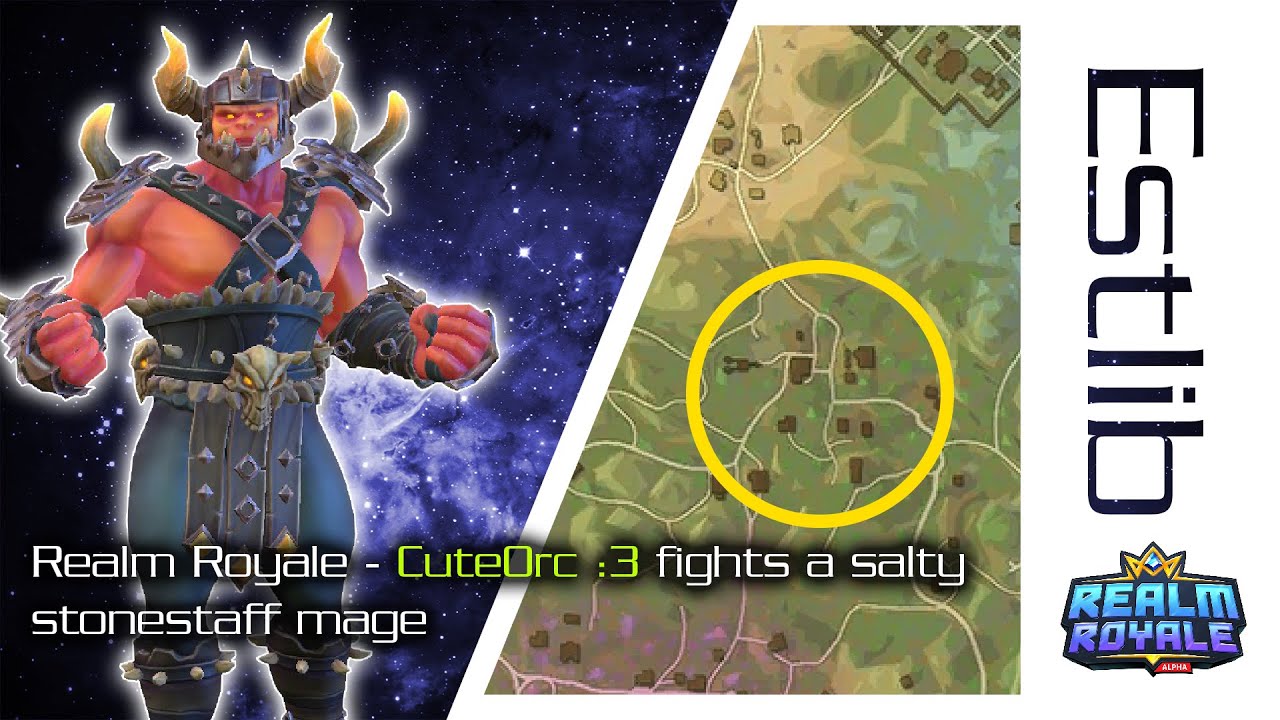 Realm Royale - CuteOrc :3 fights a salty stonestaff mage