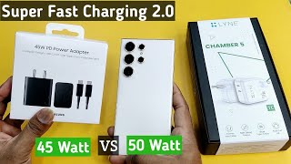 Samsung S23 Ultra Super-Fast Charging 2.0 Best 45 Watt Charger Unboxing & Review