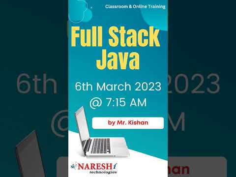 Full Stack Java Developer | New Batch from 6th March 2023 | by Mr. Kishan