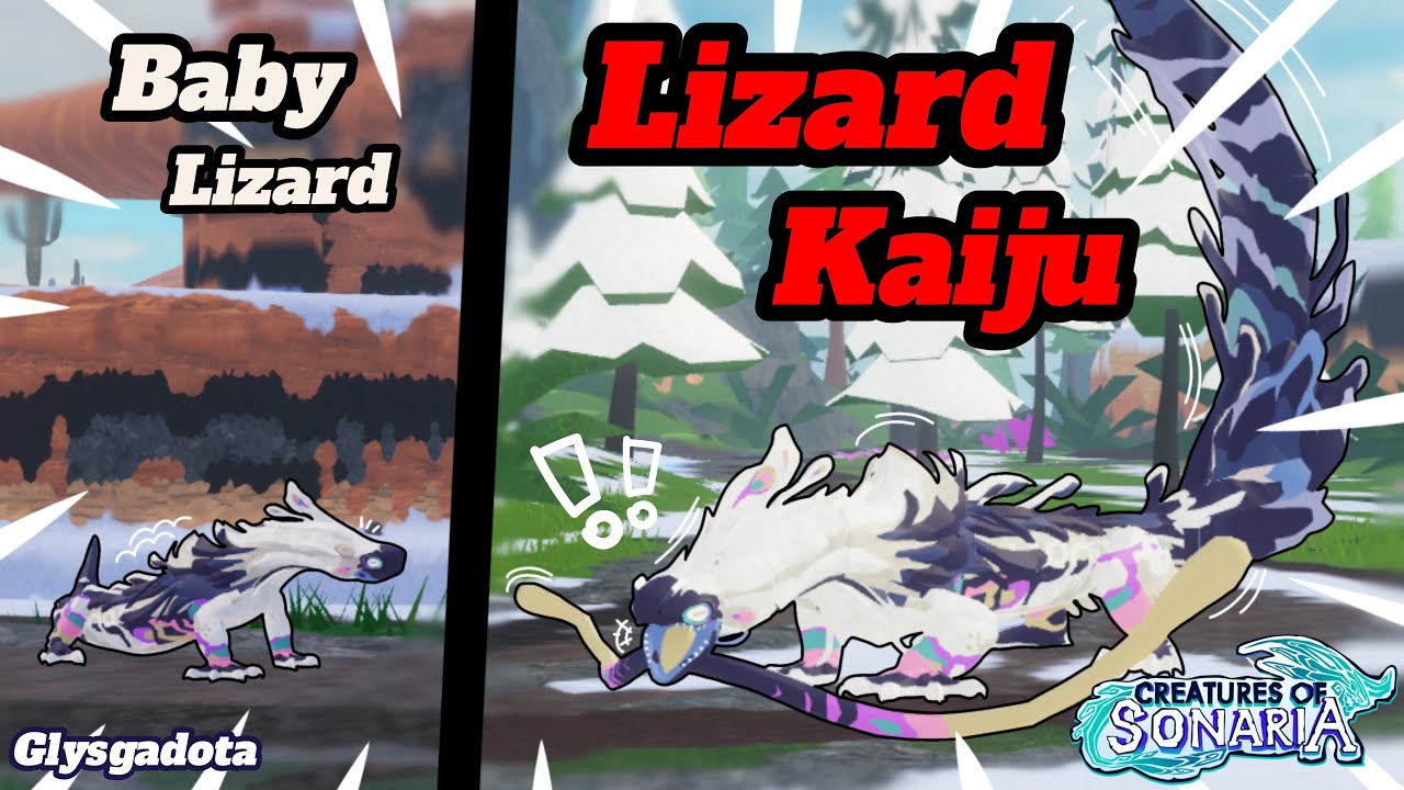 Glysgadota 🦎 Lizard Kaiju 🐊  ||  Creatures of Sonaria 🍄  ||  gameplay 🎮