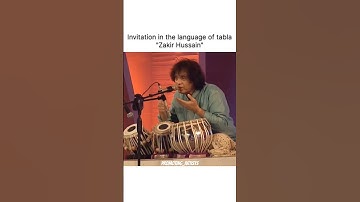 Invitation on tabla By Ustad Zakir Hussain Ji🙏🏻❤️ || promotimg_artists