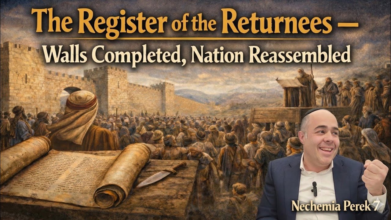 Nach Yomi by R' Yehuda Miller | Nechemia Perek 7 I The Returnees — Wall Complete, Nation Reassembled