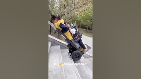 AMAZING STRONG LOAD PULLER ON STAIRS ALSO AMAZING VIDEO
