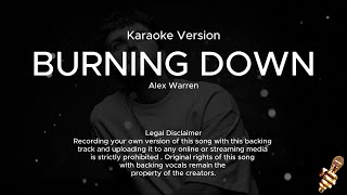 Alex Warren, Joe Jonas - Burning Down (Karaoke Version)