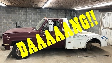 1983 chevy c30 c&c. Mounting the bed on project "hotshot"