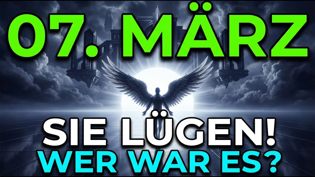 07. März - ERZENGEL MICHAEL: SIE HABEN DICH BELOGEN. SCHALTE NICHT WEG, UM DEN NAMEN ZU ERFAHREN...