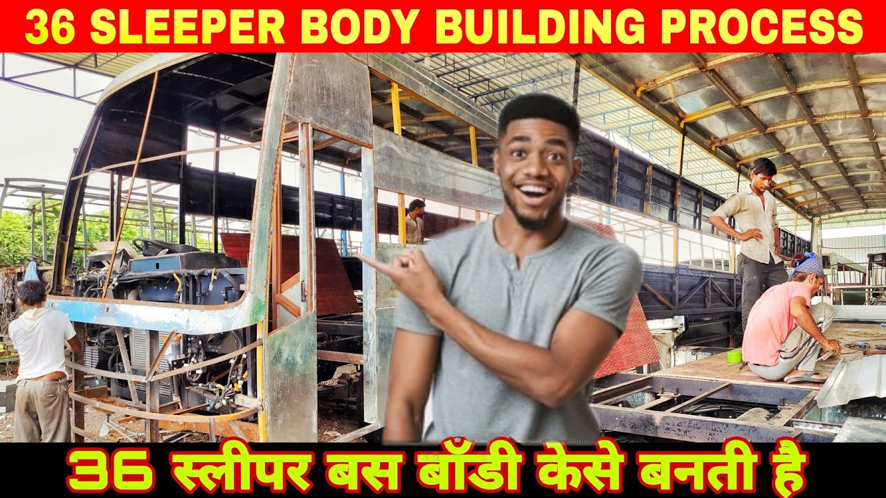 A/C BUS BODY BUILDING PROCESS NEW SHREENATH COACH BUS BODY BUILDER