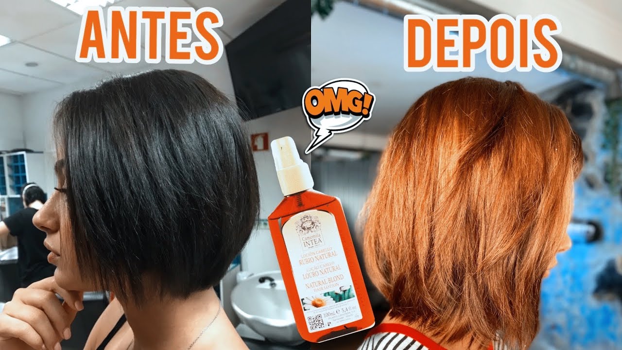CAMOMILA INTEA Como clarear o cabelo em casa fácil e rápido YouTube