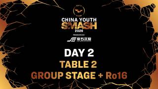 LIVE! | T2 | Day 2 | China Youth Smash 2026 | Group Stage + Ro16 screenshot 4