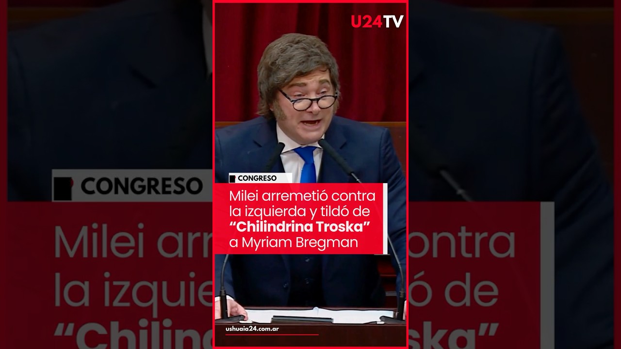 Milei arremetió contra la izquierda y tildó de “Chilindrina Troska” a Myriam Bregman