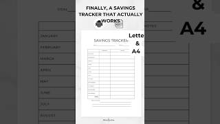 Stop Overspending! 💸 Simple Minimalist Savings Tracker #shorts #budgeting #financialfreedom