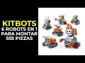 Kitbots  robots radiocontrol 6 en 1 para montar 555 pcs