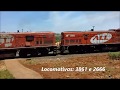 GE U20C 3861 e U20C-1 2666 chegando em Cornélio Procópio/PR. 26/10/19.