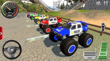 Juegos De Carros - Police Monster Truck Mud Driver Simulator 3D #2 - Android Gameplay Walkthrough
