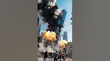 "Tel Aviv Destroyed by Massive Blast | Unreal AI Simulation" #explosion #military #meteorstrike