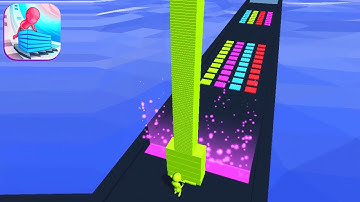 STACK COLORS! Game 💕😱🌈 Gameplay All Levels Walkthrough iOS, Android New Game, Mobile Game Max Pro
