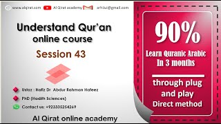 PPL 43 | Plug and Play method to understand Quran | Dr Abdur Rehman Hafeez | Al Qirat Academy