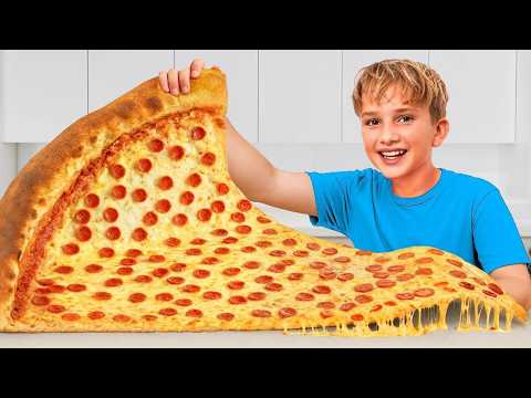 تحدي طهي الطعام العملاق مقابل الطعام الصغير الجزء الثاني