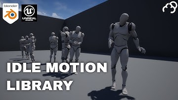 Idle Animation Motion Capture Blender and UE4