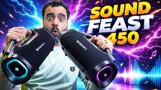 Super Bass Zebronics Sound Feast 450 Bluetooth Speaker Review 