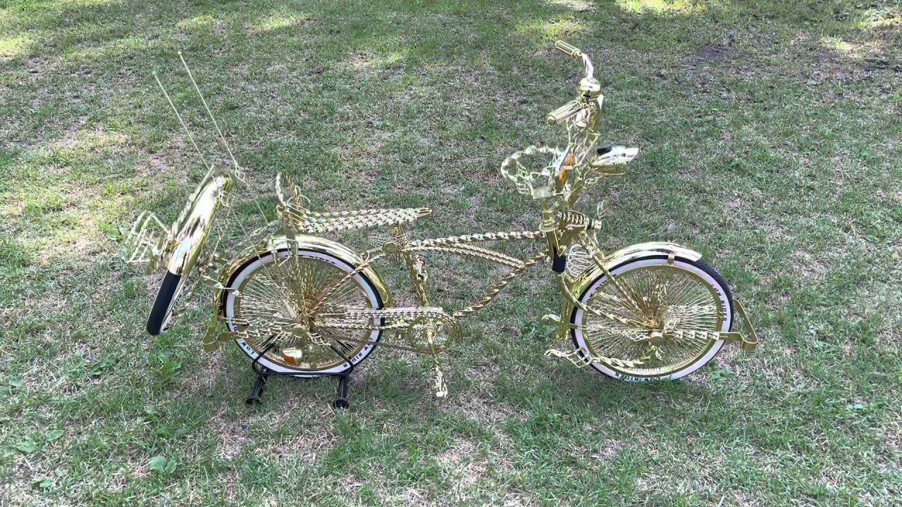 20”lowrider bike -gold twisted-vulture 
