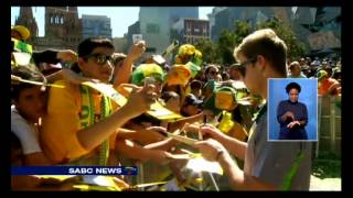 Australians celebrate winning World Cup screenshot 2