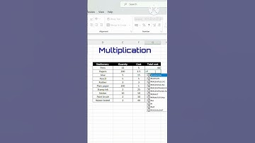 Multiplication in Excel | Excel Formula. #excel #excelformula #exceltricks #spreadsheet