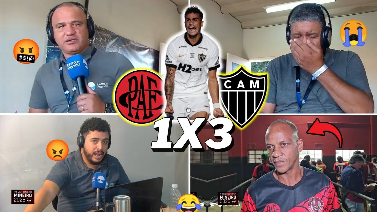 REAÇÕES DO POUSO ALEGRE NA DERROTA PRO GALO - POUSO ALEGRE 1X3 ATLÉTICO-MG