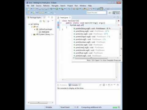 How to make a "Hello World" app using java