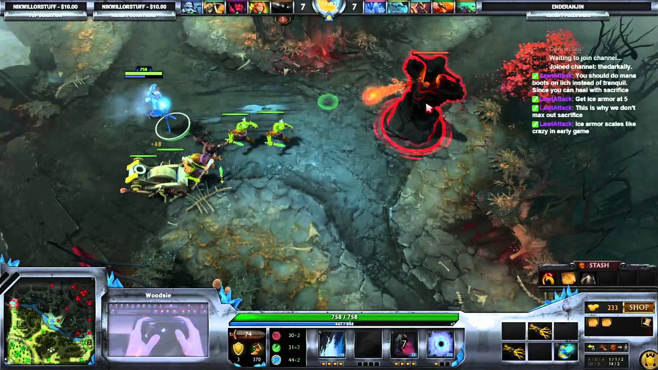 Long Dota Game with Steam Controller