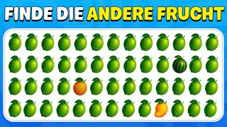Finde den Unterschied – Früchte-Edition 🍎🍌🍇 | 40 Level | Leicht, Mittel, Schwer - Quiz Häschen screenshot 1