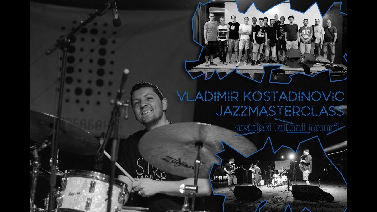 Vladimir Kostadinovic jazzmasterclass & drum solo // Travellers exhibit 7-9.7.2017. @ DKSG NBg
